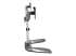 Startech Dual Monitor Stand, Ergonomic Desktop Monitor Stand for up to 32" VESA Displays, Free-Standing Articulating Universal Computer Monitor Mount, Adjustable Height, Silver - Left side