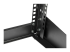 StarTech.com 4U 19" Desktop Open Frame Rack, 2 Post Free-Standing Network Rack Switch Depth for Patch Panel/Data/AV/IT/Communication/Studio/Computer Equipment 66lb Cap. w/ Cage Nuts/Screws - Close up