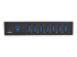 Eaton Tripp Lite series 7-Port USB 3.0 Hub SuperSpeed with Dedicated 2A USB Charging iPad Tablet Metal - Front