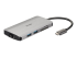 D-Link DUB-M810 8-in-1 USB-C Hub with HDMI/Ethernet/Card Reader/Power Delivery - Left-angle