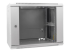 Intellinet Network Cabinet, Wall Mount (Standard), 9U, Usable Depth 500mm/Width 540mm, Grey, Assembled, Max 60kg, Metal & Glass Door, Back Panel, Removeable Sides, Suitable also for use on desk or floor, 19",Parts for wall install (eg screws/rawl plugs) not included - Left-angle