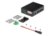 StarTech.com Industrial 5 Port Gigabit PoE Switch, 30W, Power Over Ethernet Switch, Hardened GbE PoE+ Unmanaged Switch, Rugged High Power Gigabit Network Switch IP-30 Housing/-40 C to 75 C - Left-angle