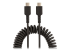 StarTech 20in (50cm) USB C Charging Cable, Coiled Heavy Duty Fast Charge & Sync USB-C Cable, High Quality USB 2.0 Type-C Cable, Rugged Aramid Fiber, TPE, 3A, S20, iPad, Pixel - Front
