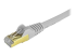 Startech 35ft CAT6A Ethernet Cable, 10 Gigabit Shielded Snagless RJ45 100W PoE Patch Cord, CAT 6A 10GbE STP Network Cable w/Strain Relief, Gray, UL Certified Wiring/TIA - Close up