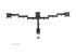 Neomounts NM-D135D3 - Mounting kit - Front