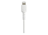 StarTech.com 6 in(15cm) Durable White USB-A to Lightning Cable, Heavy Duty Rugged Aramid Fiber USB Type A to Lightning Charger/Sync Power Cord, Apple MFi Certified iPad/iPhone 12 Pro Max - Close up