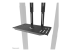 Neomounts AV1-875BL - Mounting component (camera shelf, shelf, 2 adapter plates) - Close up