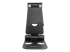 StarTech.com Phone and Tablet Stand, Foldable Universal Mobile Device Holder for Smartphones & Tablets, Adjustable Multi-Angle Viewing Ergonomic Cell Phone Stand for Desk, Portable, Black - Front