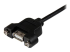 StarTech.com 2 ft Panel Mount USB Cable A to A F/M - Close up
