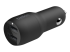 Belkin BoostCharge Dual Charger car power adapter - Left-angle