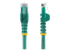 StarTech.com 15m CAT6 Ethernet Cable, 10 Gigabit Snagless RJ45 650MHz 100W PoE Patch Cord, CAT 6 10GbE UTP Network Cable w/Strain Relief, Green, Fluke Tested/Wiring is UL Certified/TIA - Front