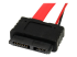 StarTech.com 20in Slimline SATA to SATA with LP4 Power Cable Adapter - Right-angle
