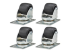 Eaton Tripp Lite Series SmartRack Rolling Caster Kit, 4 pack - Back