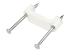 StarTech.com 100 Pack Cable Clips with Nails, Two Steel Nails, Reusable Nail-in Clamps, Brick/Drywall Cable Fasteners, Ethernet Cord/AV/Coax Cable, PE Plastic Mounting Cable Tacks, White - Back