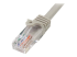 StarTech.com 0.5m Gray Cat5e / Cat 5 Snagless Ethernet Patch Cable 0.5 m - Close up