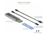 Startech USB-C 10Gbps to M.2 NVMe or M.2 SATA SSD Enclosure, Tool-free M.2 PCIe/SATA NGFF SSD Enclosure, Portable Aluminum Case, USB Type-C & USB-A Host Cables, For 2230/2242/2260/2280 - Right-angle