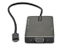 StarTech.com USB-C Multiport Adapter, USB-C to 4K 30Hz HDMI or 1080p VGA, USB Type-C Mini Dock with 100W Power Delivery Passthrough, 3-Port USB 3.0 Hub 5Gbps, GbE, 12" Long Attached Cable - Right side