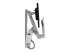 Ergotron StyleView Sit-Stand Combo - Left side
