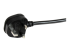 StarTech.com 6ft (2m) UK Computer Power Cable, 16AWG, BS 1363 to C19 Power Cord, 13A 250V, Black Replacement AC Power Cord, TV/Monitor Power Cable, BS 1363 to IEC 60320 C19 - Close up