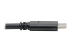 Eaton Tripp Lite Series USB-C to USB-A Cable (M/M), USB 3.2 Gen 1 (5 Gbps), Thunderbolt 3 Compatible, 6 ft. (1.83 m) - Close up