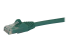 StarTech.com 1m CAT6 Ethernet Cable, 10 Gigabit Snagless RJ45 650MHz 100W PoE Patch Cord, CAT 6 10GbE UTP Network Cable w/Strain Relief, Green, Fluke Tested/Wiring is UL Certified/TIA - Close up