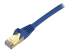 Startech 2ft CAT6A Ethernet Cable, 10 Gigabit Shielded Snagless RJ45 100W PoE Patch Cord, CAT 6A 10GbE STP Network Cable w/Strain Relief, Blue, UL Certified Wiring/TIA - Close up