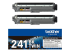 Brother TN241BK - 2-pack - Front
