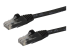 Startech 50cm CAT6 Ethernet Cable, 10 Gigabit Snagless RJ45 650MHz 100W PoE Patch Cord, CAT 6 10GbE UTP Network Cable w/Strain Relief, Black, Wiring is UL Certified/TIA - Right-angle