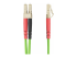StarTech.com 20m (65ft) LC to LC (UPC) OM5 Multimode Fiber Optic Cable, 50/125µm Duplex LOMMF Zipcord, VCSEL, 40G/100G, Bend Insensitive, Low Insertion Loss, LSZH Fiber Patch Cord - Multi-angle