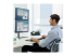 Fellowes Professional Series Free-standing Dual Stacking Monitor Arm - Left-angle
