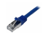 Startech 1m CAT6 Ethernet Cable, 10 Gigabit Shielded Snagless RJ45 100W PoE Patch Cord, CAT 6 10GbE SFTP Network Cable w/Strain Relief, Blue, Wiring is UL Certified/TIA - Close up