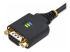 StarTech.com 10ft (3m) USB to Null Modem Serial Adapter Cable, Interchangeable DB9 Screws/Nuts, COM Retention, USB-A to RS232, FTDI, Level-4 ESD Protection, Windows/macOS/ChromeOS/Linux - Close up