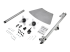 StarTech.com Dual Monitor Stand, Ergonomic Free Standing Dual Monitor Desktop Stand for two 24" VESA Mount Displays, Synchronized Height Adjustable, Double Monitor Pole Mount, Silver - Multi-angle