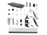 Startech Wall Mount Workstation, VESA Mount For 32" Monitors (22lb/10kg), Fully Articulating Arms For Single Monitor Mount & Keyboard Tray, Includes Desktop Computer/PC Bracket - Front