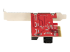 StarTech.com SATA PCIe Card, 6 Port PCIe SATA Expansion card, 6Gbps SATA Card, Low/Full Profile, Stacked SATA Connectors, ASM1166 Non-Raid SATA Controller Card - Back