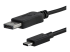 StarTech 3ft/1m USB C to DisplayPort 1.2 Cable 4K 60Hz, USB-C to DisplayPort Adapter Cable HBR2, USB Type-C DP Alt Mode to DP Monitor Video Cable, Compatible with Thunderbolt 3, Black - Close up