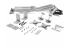 Startech Desk Mount Dual Monitor Arm with USB & Audio, Grommet/Desk Clamp VESA Mount for up to 32 inch Displays, 2x USB, 2x 3.5mm audio, Ergonomic Full Motion Dual Monitor Arm, Silver - Front