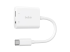 Belkin RockStar - USB-C to headphone jack / charging adapter - Left-angle