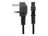 StarTech.com 3ft (1m) UK Laptop Power Cable, BS 1363 to C5 Clover Leaf, 2.5A 250V, 18AWG, Notebook/Laptop Replacement Cord, Printer Cable, UK Laptop Charger Cord, BS 1363 to IEC60320 C5 - Close up