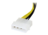 StarTech.com 6in LP4 to 8 Pin PCI Express Video Card Power Cable Adapter - Right-angle