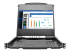 Eaton Tripp Lite Series NetDirector 8-Port Rackmount Console HDMI KVM Switch 17" LCD IP Remote Access - Top