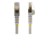 Startech 35ft CAT6A Ethernet Cable, 10 Gigabit Shielded Snagless RJ45 100W PoE Patch Cord, CAT 6A 10GbE STP Network Cable w/Strain Relief, Gray, UL Certified Wiring/TIA - Multi-angle