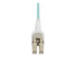 StarTech.com 5m (15ft) LC to LC (UPC) OM4 Switchable Fiber Optic Cable 50/125µm, 100G Networks, Toolless Polarity Switching, Low Insertion Loss - Close up