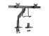 V7 - Mounting kit (articulating arm, 2 VESA plates, clamp base) - Left-angle