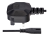 StarTech.com 6ft (1.8m) UK Laptop Power Cable, BS 1363 to C7, 2.5A 250V, 18AWG, Black, AC Notebook/Laptop Replacement Cord, Printer Cable, UK Laptop Charger Cord, BS 1363 to IEC60320 C7 - Front
