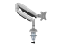 Startech Desk Mount Monitor Arm, Heavy Duty Ergonomic VESA Monitor Arm, Single Display up to 9kg, Full Motion, Height Adjustable, Articulating, Aluminum, C-Clamp/Grommet, Silver - Front