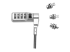 DICOTA Security Combination Lock Exchangeable T/N/W Head - Close up