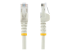 StarTech.com 50cm CAT6 Ethernet Cable, 10 Gigabit Snagless RJ45 650MHz 100W PoE Patch Cord, CAT 6 10GbE UTP Network Cable w/Strain Relief, White, Fluke Tested/Wiring is UL Certified/TIA - Multi-angle