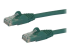 Startech 1m CAT6 Ethernet Cable, 10 Gigabit Snagless RJ45 650MHz 100W PoE Patch Cord, CAT 6 10GbE UTP Network Cable w/Strain Relief, Green, Wiring is UL Certified/TIA - Right-angle
