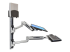 Ergotron LX Wall Mount System with Small CPU Holder - Left-angle